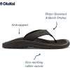 OLUKAI Ohana Men’s Beach Sandals, Water Resistant Flip Flops, Arch Support & Comfort Fit, Lightweight & Durable, Enhanced Grip & Traction, Black/Black, 11
