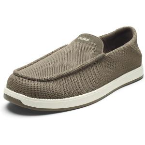 OLUKAI Kakaha Mesh Men’s Mesh Slip-On Shoes, Lightweight & Versatile Everyday Shoe, All-Day Wear & Comfortable Fit(Clay/Clay)