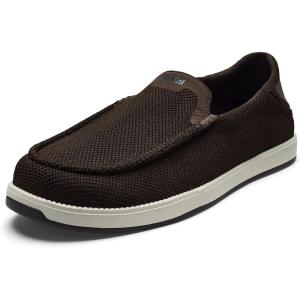 OLUKAI Kakaha Mesh Men’s Mesh Slip-On Shoes, Lightweight & Versatile Everyday Shoe, All-Day Wear & Comfortable Fit(Dk Java/Dk Java)