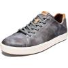 OLUKAI Lae’ahi Li ‘Ili Men’s Waterproof Leather Sneaker, Versatile & Casual Everyday Shoe, All-Day Comfort & Support, Enhanced Grip & Traction(Charcoal/Charcoal)