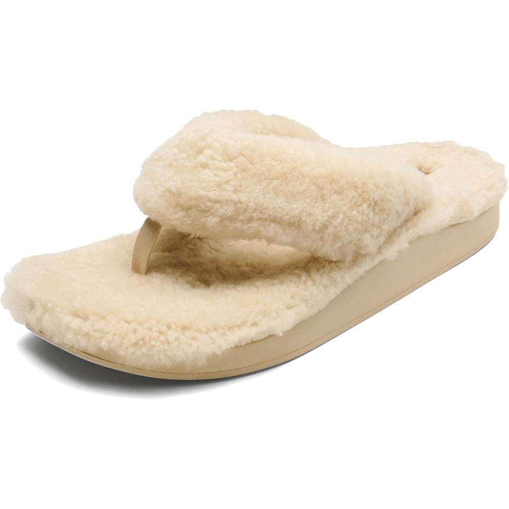 imageOLUKAI Kipea Heu Womens Sandal Slippers Soft ampamp Comfortable ShearlingWrapped Straps Durable Rubber Outsoles for AllDay Wear Causal ampamp Cute Everyday StyleTapaTapa