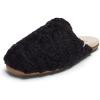 OLUKAI Hale Mule Women’s Slipper, Women’s Slip-On Shoes, Genuine Shearling with Fleece Lining, Wet Grip Soles for Inside & Outside Wear, Cute & Ultra-Soft Comfort Fit(Lava Rock/Tapa)