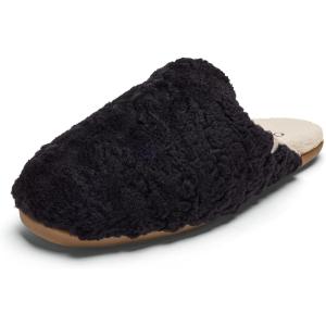 OLUKAI Hale Mule Women’s Slipper, Women’s Slip-On Shoes, Genuine Shearling with Fleece Lining, Wet Grip Soles for Inside & Outside Wear, Cute & Ultra-Soft Comfort Fit(Lava Rock/Tapa)