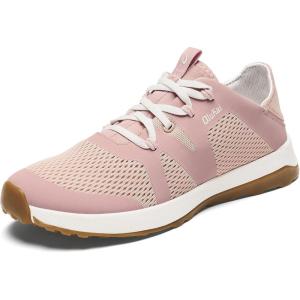 OLUKAI Huia Women’s Athletic Sneakers, Lightweight & Breathable Mesh, Comfort Fit & Wet Grip Rubber Soles, Durable & Supportive(Soft Pink/Soft Pink)