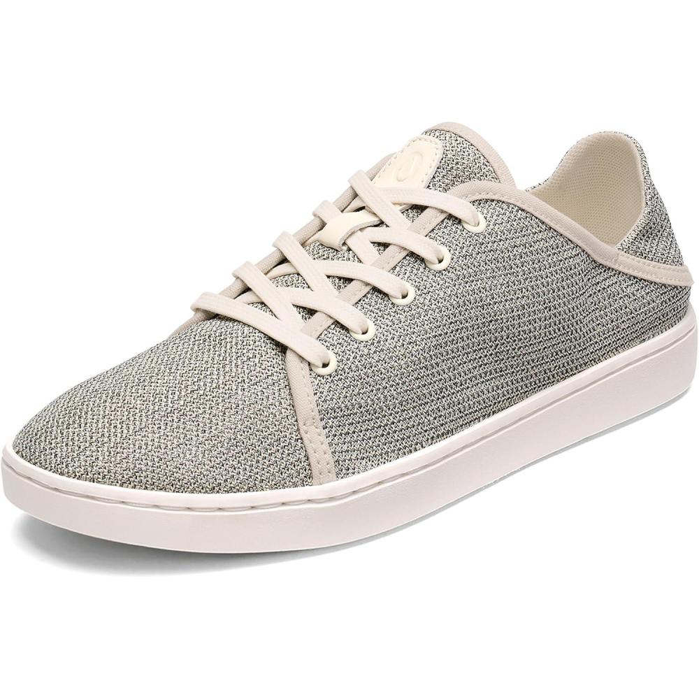 imageOLUKAI Pehuea Li Womens LaceUp Sneakers Casual Everyday Shoes with Dropin Heel Lightweight ampamp Breathable Mesh Design AllDay Comfort ampamp SupportTapaWhite Sand