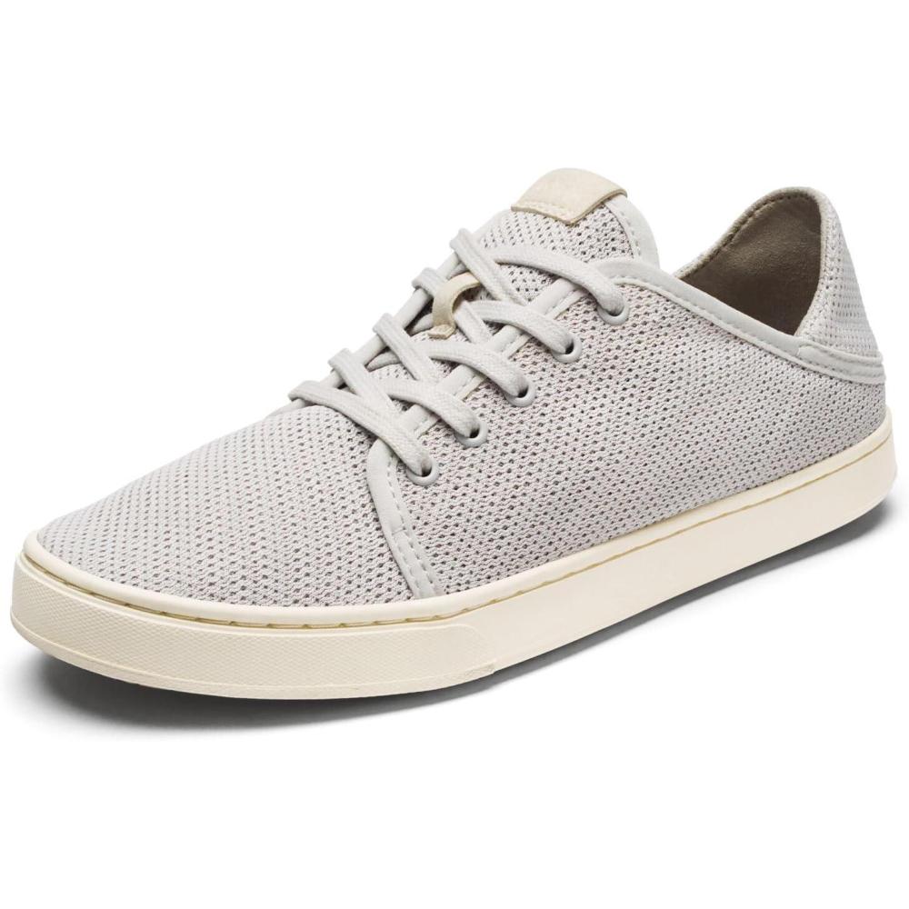 imageOLUKAI Pehuea Li Womens LaceUp Sneakers Casual Everyday Shoes with Dropin Heel Lightweight ampamp Breathable Mesh Design AllDay Comfort ampamp SupportMist GreyMist Grey