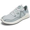 OLUKAI Kawela Women’s Golf Shoes, Spikeless Golf Shoes, Water & Stain Resistant, Leather Details & Easy Slip On, All-Day Comfort & Lightweight(Cloud Grey/Poi)
