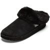 OLUKAI Ku’i Women’s Slipper, Soft Full-Grain Leather & Wool Blend Footbed, Wet Grip Soles for Inside & Outside Wear, Cute & Comfortable Slip-On(Lava Rock/Lava Rock)