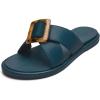 OLUKAI La’i Women’s Slide Sandals, Everyday Shoe & Water-Friendly, All-Day Comfort, Stylish & Durable(Lagoon/Lagoon)
