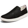 OLUKAI Pehuea Cozy Women’s Leather Slip-On Shoes, Easy On & Off Design, Soft & Premium Materials, All-Day Comfort & Support(Lava Rock/Lava Rock)
