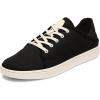 OLUKAI Pehuea Li Women’s Lace-Up Sneakers, Casual Everyday Shoes with Drop-in Heel, Lightweight & Breathable Mesh Design, All-Day Comfort & Support(Black/White Sand)