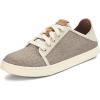 OLUKAI Pehuea Li Women’s Lace-Up Sneakers, Casual Everyday Shoes with Drop-in Heel, Lightweight & Breathable Mesh Design, All-Day Comfort & Support(Tapa/Tapa)