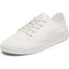 OLUKAI Pehuea Li Women’s Lace-Up Sneakers, Casual Everyday Shoes with Drop-in Heel, Lightweight & Breathable Mesh Design, All-Day Comfort & Support(Bright White/White Sand)
