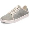 OLUKAI Pehuea Li Women’s Lace-Up Sneakers, Casual Everyday Shoes with Drop-in Heel, Lightweight & Breathable Mesh Design, All-Day Comfort & Support(Tapa/White Sand)