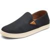 OLUKAI Pehuea Women’s Slip On Sneakers, Casual Everyday Shoes with Easy On & Off Design, Breathable Mesh & Drop-in Heel, All-Day Comfort & Support(Lava Rock/Lava Rock)