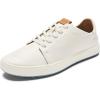 OLUKAI Wailea Women’s Golf Shoes, Spikeless Golf Shoes, Supple Full-Grain Leather & Contoured Footbed, Waterproof & Stain-Resistant(White/White)