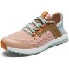 OLUKAI Wailuku Women’s Athletic Sneakers, Lightweight & Breathable Mesh, Comfort Fit & Wet Grip Rubber Soles, All-Day Comfort & Supportive(Peach/Swell)