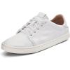 OLUKAI Wailuku Women’s Athletic Sneakers, Lightweight & Breathable Mesh, Comfort Fit & Wet Grip Rubber Soles, All-Day Comfort & Supportive(White/White)