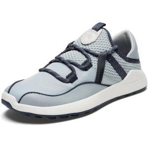OLUKAI Kawela Women’s Golf Shoes, Spikeless Golf Shoes, Water & Stain Resistant, Leather Details & Easy Slip On, All-Day Comfort & Lightweight(Blue Pearl/Moonlit Ocean)