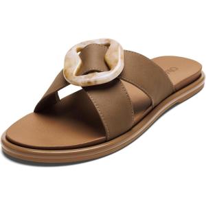 OLUKAI La’i Women’s Slide Sandals, Everyday Shoe & Water-Friendly, All-Day Comfort, Stylish & Durable(Tan/Tan)