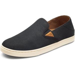 OLUKAI Pehuea Women’s Slip On Sneakers, Casual Everyday Shoes with Easy On & Off Design, Breathable Mesh & Drop-in Heel, All-Day Comfort & Support(Lava Rock/Lava Rock)