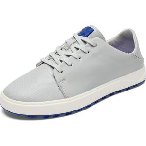 OLUKAI Wailea Women’s Golf Shoes, Spikeless Golf Shoes, Supple Full-Grain Leather & Contoured Footbed, Waterproof & Stain-Resistant(Sterling/Blossom)
