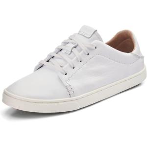 OLUKAI Wailuku Women’s Athletic Sneakers, Lightweight & Breathable Mesh, Comfort Fit & Wet Grip Rubber Soles, All-Day Comfort & Supportive(White/White)