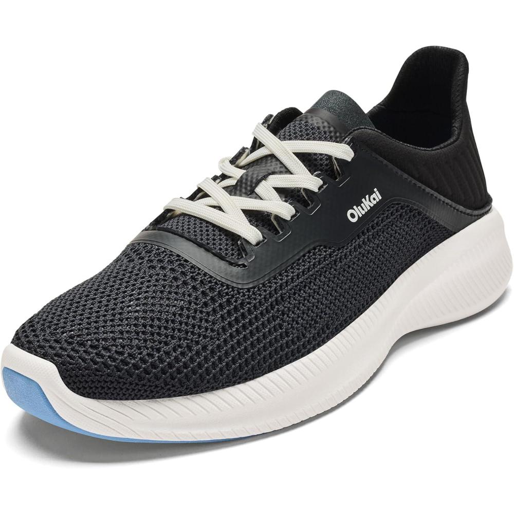 imageOLUKAI Island Hopper Womens Sneakers Travel Ready ampamp Versatile Athletic Shoes Soft ampamp Breathable Knit Fabric Dropin Heel DesignLava RockLava Rock