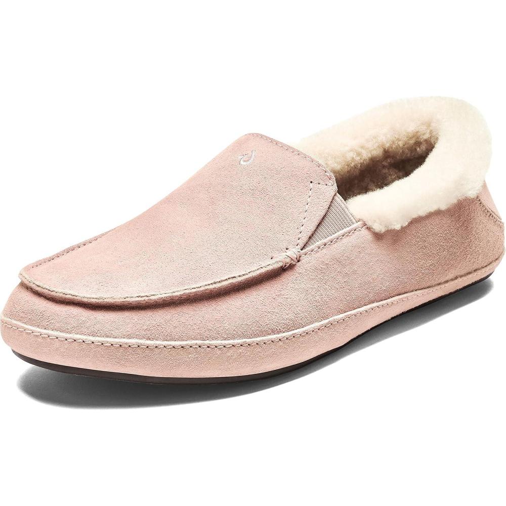 imageOLUKAI Kuuna Womens Slipper Leather SlipOn Shoes Genuine Shearling ampamp Premium Leather Lightweight ampamp Durable for AllDay ComfortSoft PinkSoft Pink
