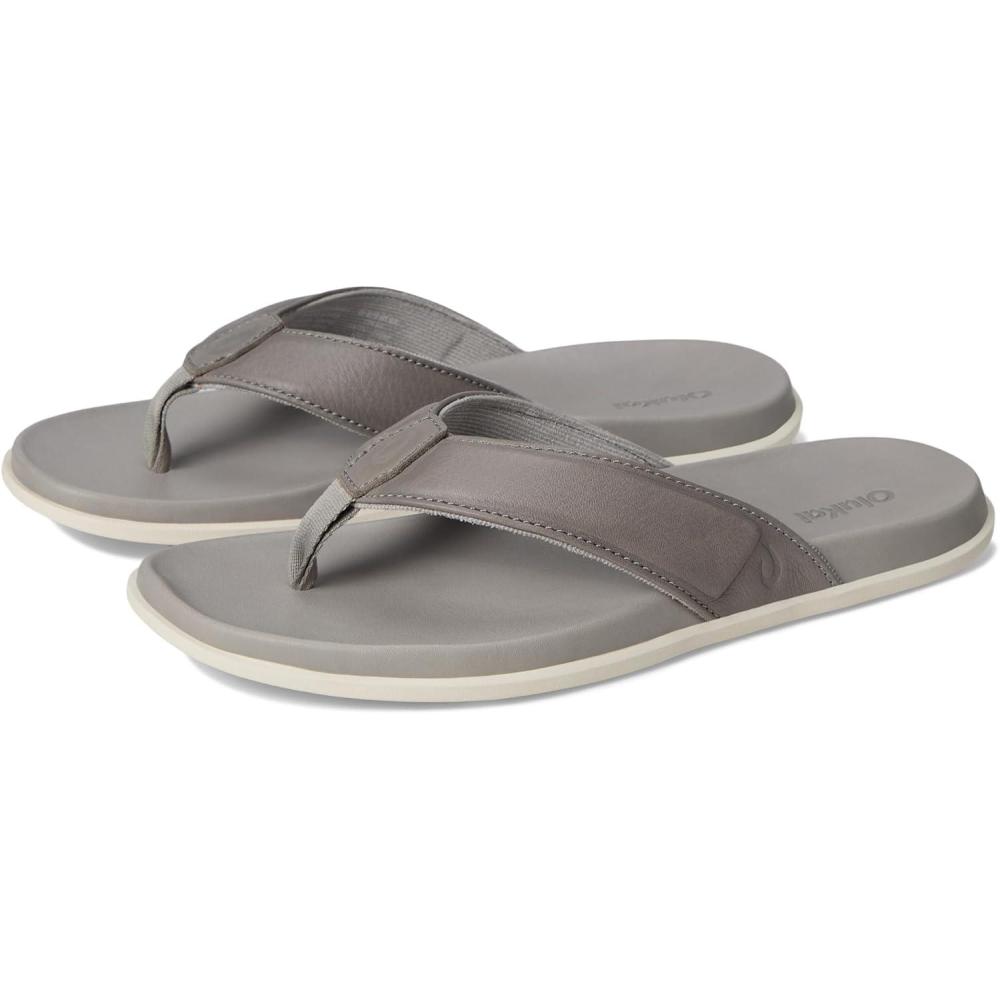 imageOLUKAI Olali Mens Leather Sandals Versatile ampamp Comfortable Flip Flops Soft ampamp Durable Material Arch Support ampamp AllDay WearAshAsh