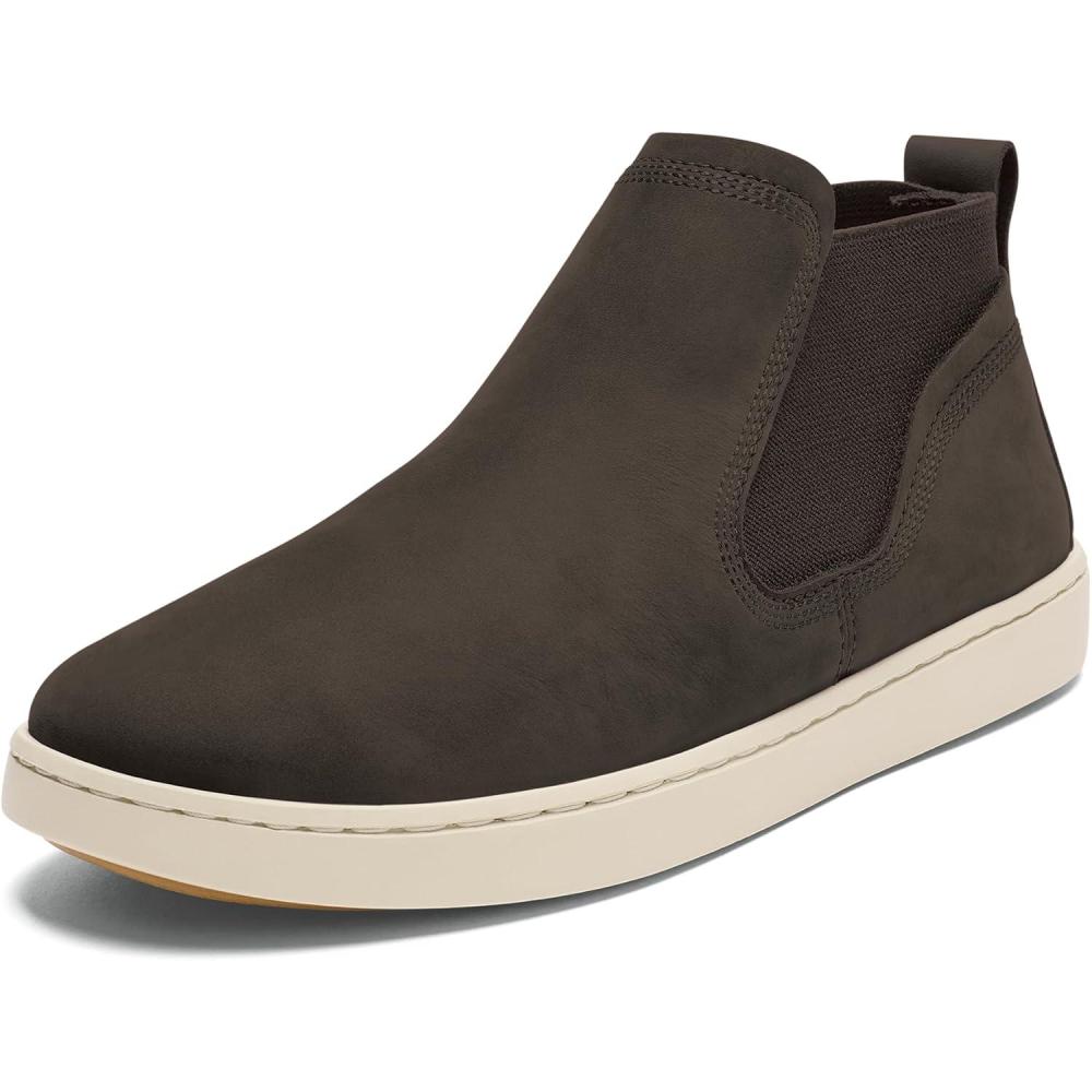 imageOLUKAI Pehuea Mid Womens Slip On Boot Casual Everyday Shoes with Easy On ampamp Off Design Waterproof Leather Comfort Fit ampamp Wet Grip Rubber SolesDk JavaDk Java