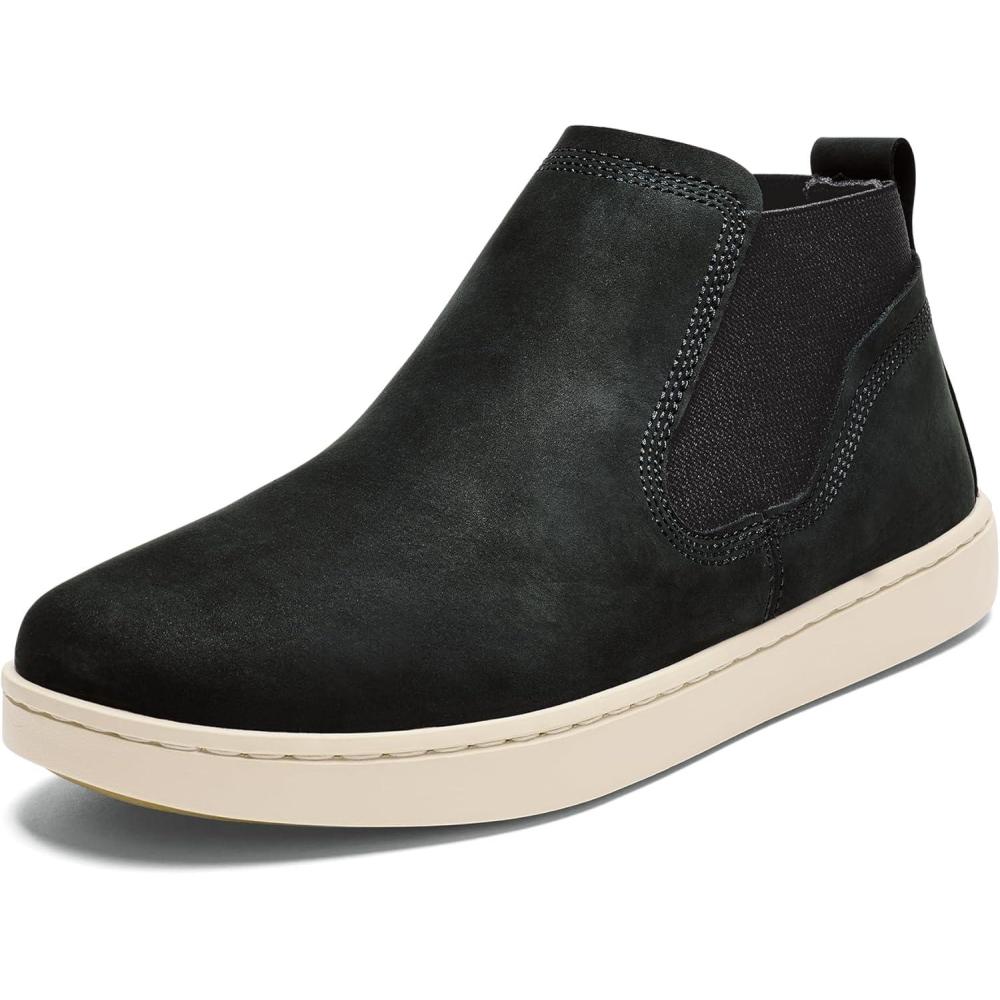 imageOLUKAI Pehuea Mid Womens Slip On Boot Casual Everyday Shoes with Easy On ampamp Off Design Waterproof Leather Comfort Fit ampamp Wet Grip Rubber SolesLava RockLava Rock