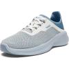 OLUKAI Island Hopper Women’s Sneakers, Travel Ready & Versatile Athletic Shoes, Soft & Breathable Knit Fabric, Drop-in Heel Design(Blue Pearl/Blissful Blue)