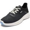 OLUKAI Island Hopper Women’s Sneakers, Travel Ready & Versatile Athletic Shoes, Soft & Breathable Knit Fabric, Drop-in Heel Design(Lava Rock/Lava Rock)