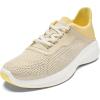 OLUKAI Island Hopper Women’s Sneakers, Travel Ready & Versatile Athletic Shoes, Soft & Breathable Knit Fabric, Drop-in Heel Design(Puka/Honey)