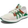 OLUKAI Manele Men’s Golf Shoes, Spikeless Golf Shoes, Water & Stain-Resistant, Cushioned Midsole & Contoured Footbed, All-Day Comfort & Lightweight(White/Bamboo)