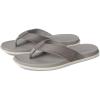 OLUKAI Olali Men’s Leather Sandals, Versatile & Comfortable Flip Flops, Soft & Durable Material, Arch Support & All-Day Wear(Ash/Ash)