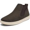 OLUKAI Pehuea Mid Women’s Slip On Boot, Casual Everyday Shoes with Easy On & Off Design, Waterproof Leather, Comfort Fit & Wet Grip Rubber Soles(Dk Java/Dk Java)