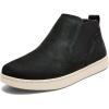 OLUKAI Pehuea Mid Women’s Slip On Boot, Casual Everyday Shoes with Easy On & Off Design, Waterproof Leather, Comfort Fit & Wet Grip Rubber Soles(Lava Rock/Lava Rock)