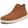 OLUKAI Pehuea Mid Women’s Slip On Boot, Casual Everyday Shoes with Easy On & Off Design, Waterproof Leather, Comfort Fit & Wet Grip Rubber Soles(Fox/Fox)