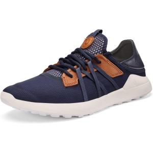 OLUKAI Manele Men’s Golf Shoes, Spikeless Golf Shoes, Water & Stain-Resistant, Cushioned Midsole & Contoured Footbed, All-Day Comfort & Lightweight(Trench Blue/Trench Blue)