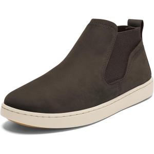 OLUKAI Pehuea Mid Women’s Slip On Boot, Casual Everyday Shoes with Easy On & Off Design, Waterproof Leather, Comfort Fit & Wet Grip Rubber Soles(Dk Java/Dk Java)