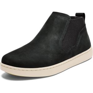 OLUKAI Pehuea Mid Women’s Slip On Boot, Casual Everyday Shoes with Easy On & Off Design, Waterproof Leather, Comfort Fit & Wet Grip Rubber Soles(Lava Rock/Lava Rock)