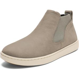 OLUKAI Pehuea Mid Women’s Slip On Boot, Casual Everyday Shoes with Easy On & Off Design, Waterproof Leather, Comfort Fit & Wet Grip Rubber Soles(Taupe Grey/Taupe Grey)