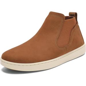 OLUKAI Pehuea Mid Women’s Slip On Boot, Casual Everyday Shoes with Easy On & Off Design, Waterproof Leather, Comfort Fit & Wet Grip Rubber Soles(Fox/Fox)