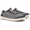 OLUKAI Moku Pae Men’s Boat Shoes, Water Resistant & Breathable Mesh, Easy Slip On Design, Quick-Drying & Enhanced Traction, Ash/Trench Blue, 11.5
