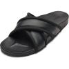 OLUKAI Ani Women’s Slide Beach Sandals, Effortless Design & Stylish Cross Straps, Water-Friendly Versatility, All-Day Comfort & Supportive Arch(Lava Rock/Lava Rock)
