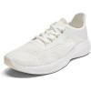 OLUKAI Island Hopper Men’s Sneakers, Travel Ready & Versatile Athletic Shoes, Soft & Breathable Knit Fabric, Drop-in Heel Design(Bright White/Bright White)
