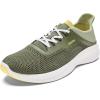 OLUKAI Island Hopper Men’s Sneakers, Travel Ready & Versatile Athletic Shoes, Soft & Breathable Knit Fabric, Drop-in Heel Design(Jungle/Jungle)