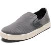 OLUKAI Lae’ahi Kapa Men’s Slip On Sneakers, Lightweight & Breathable All-Weather Shoes, Drop-in Heel & Comfort Fit(Graphite/Dark Shadow)